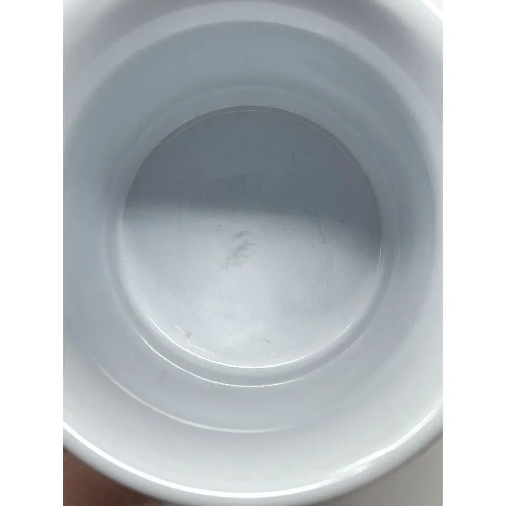 Williams Sonoma Monogram Letter Initial K Coffee Cup Mug White Gold